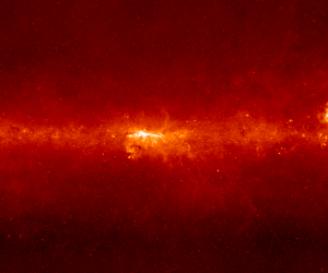 8 micron image of 12x10 degree 
image of the Galactic Center